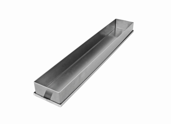 Plaque à gâteau découpée Schneider en aluminium, 2 parties, 580 x 100 x 50 mm, fond et cadre de cuisson, 995870