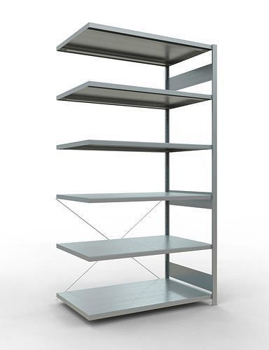 Rayonnage à étagères Schulte, panneau supplémentaire, 6 niveaux de rangement, traverse, charge du compartiment 250 kg, 1306 x 836 x 2500 mm, 278776