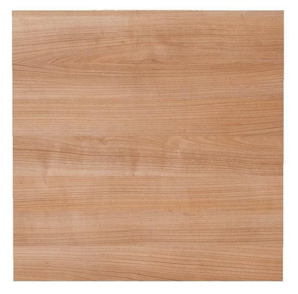 Plateau de table Hammerbacher 80x80cm avec système de perçage noyer, forme rectangulaire, VKP08/N