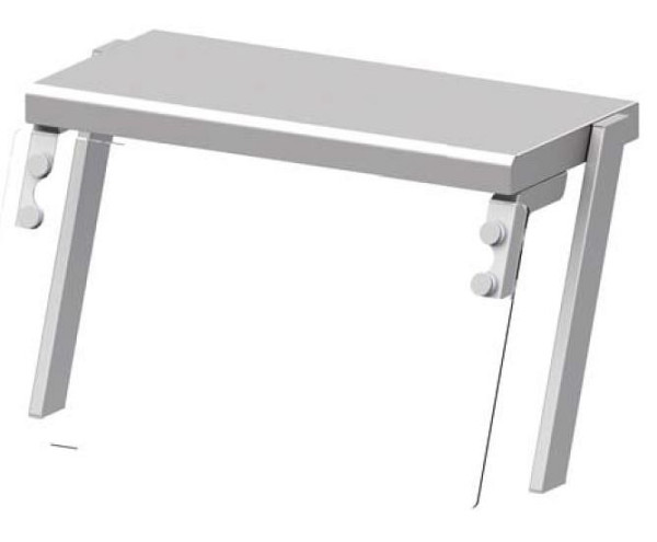 Étagère supérieure Stalgast avec pare-haleine en verre et lampe chauffante 1433x450x450 mm pour systèmes de service alimentaire, ZS14102