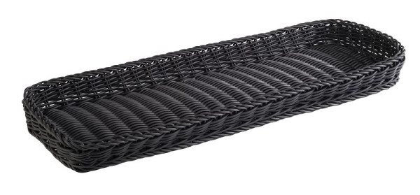 Panier APS -PROFI LINE-, 60 x 20 cm, hauteur: 5 cm, polypropylène, noir, 50913