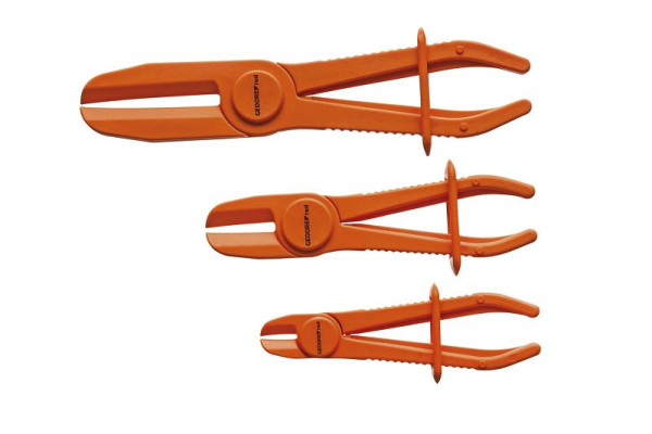 Jeu de pinces de serrage pour tuyaux rouges GEDORE, 3 pièces, 3301539