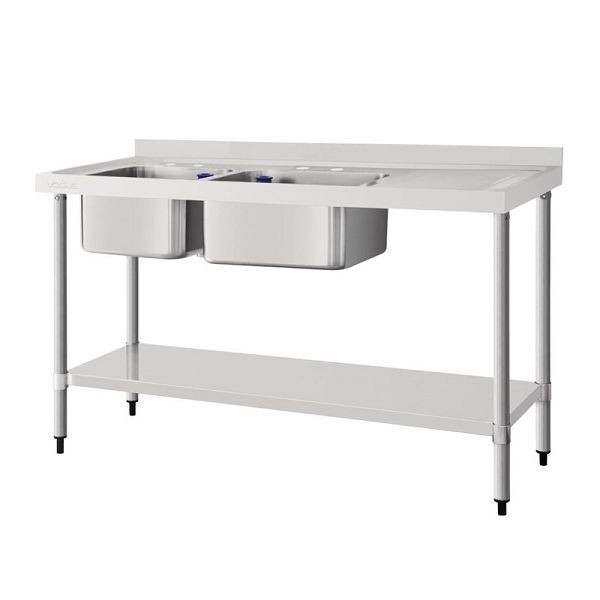 Vogue évier double évier égouttoir droit 150cm, DY824