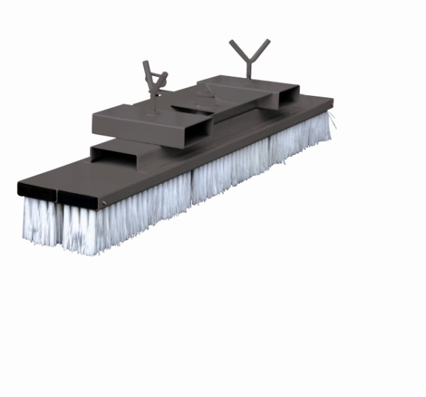 Balai industriel Eichinger pour chariots élévateurs, chargeuses sur pneus, etc., largeur 2000 mm, gris anthracite, 20770300000096