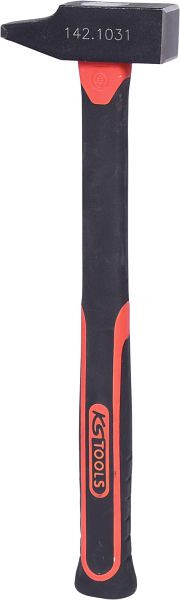 Marteau de mécanicien KS Tools, manche en fibre de verre, forme française, 250g, 142.1031