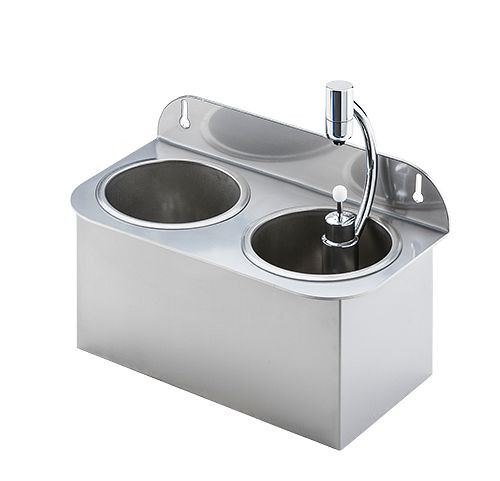 Lölsberg i.ScoopAir Unlimited Silver PRESSURESTOP Séchoir rond pour portionneurs (version complémentaire), avec bac d'égouttage Portioner, 955 024