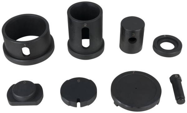KS Tools Jeu de douilles de bras triangulaire pour DAF, Ø 70 mm, 8 pièces, 460.3925