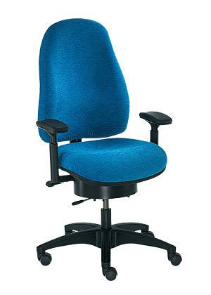 SITWELL LADY WELLNESS, bleu, chaise de bureau sans accoudoirs, PM-69.100-M-80-106-00-44-10