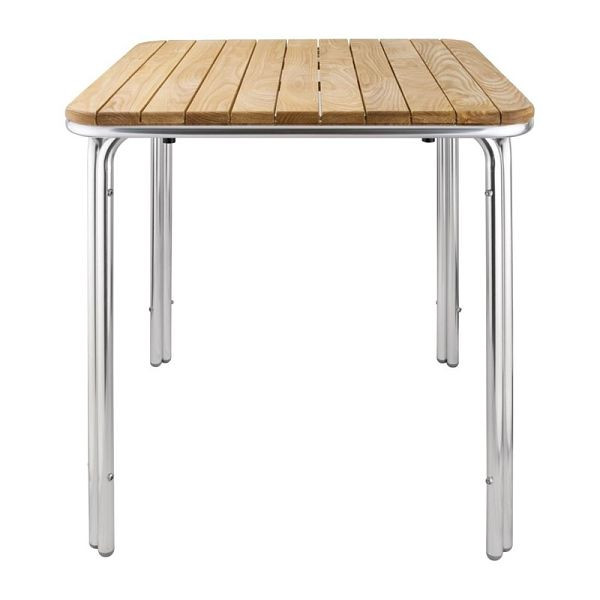 Bolero table carrée frêne 4 pieds 70cm, GL982