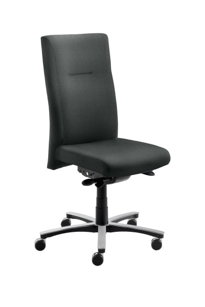 Mayer Sitzmöbel Chaise pivotante XXL, pour utilisateurs jusqu'à 150 kg, revêtement : cuir véritable, anthracite, 2298_81014
