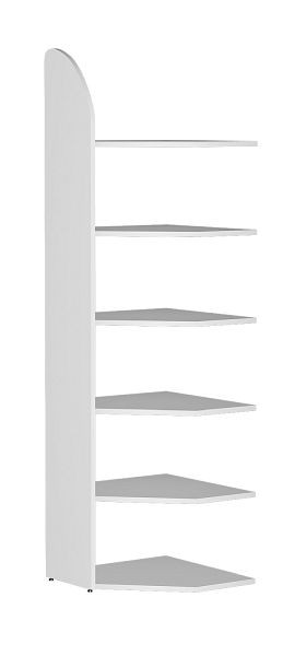 Kerkmann panneau d'angle DANTE 2250 mm 6 étagères d'angle, blanc, 50971410