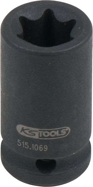 KS Tools Douille Torx E 1/4", courte, E10, 515.1069