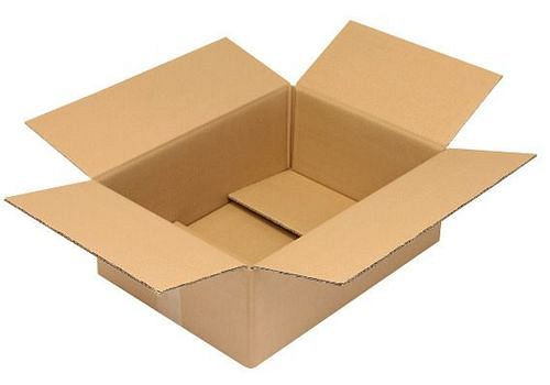 Boîte pliante en carton ondulé TransPak 2 parois, dimensions intérieures 430 x 310 x 150 mm, format A3, qualité 2.30BC, lot de 20, 299351