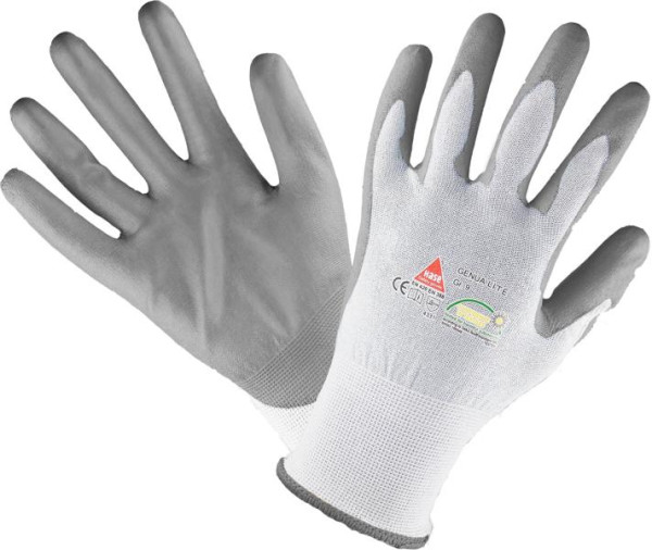 Hase Safety GENUA BLUE, Gants de sécurité à 5 prises, résistants aux coupures, taille : 9, UE : 10 paires, 508560-9