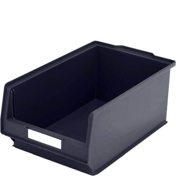 BITO bac de stockage PK set avec étiquette /PK3 350x210x145 noir broyé avec étiquette, 10 pièces, C0250-0017