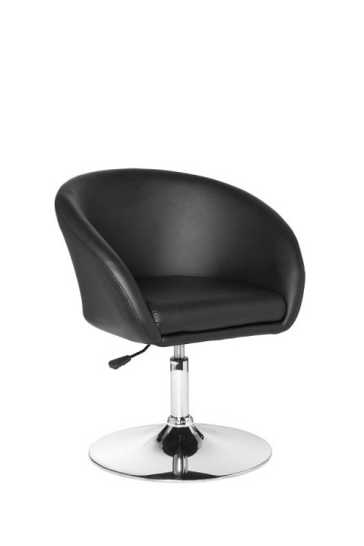 Amstyle Fauteuil de Relaxation Design Simili Cuir Noir, SPM2.157