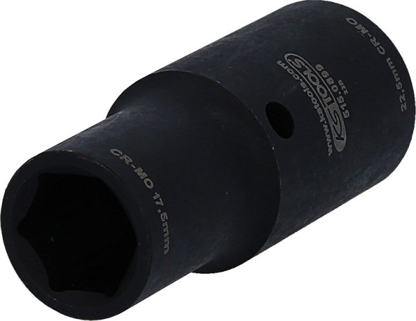 KS Tools Jantes spéciales en aluminium 1/2" Douille à chocs 2 en 1, 17,5 / 22,5 mm, 515.0899