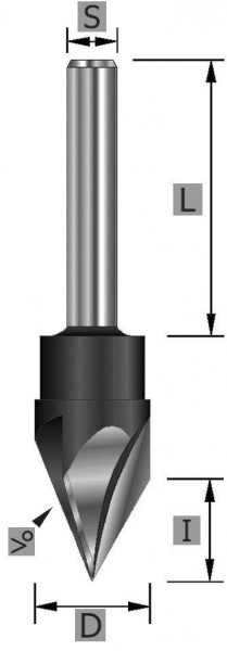 Coupe-lettres Edessö HW Z3, A: 15.1, <: 60°, B: 13.1, C: 8, 103715108