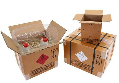 Boîte pour marchandises dangereuses TransPak à 1 paroi, dimensions intérieures, 175 x 155 x 213 mm, contenu 6 l, paquet : 25 pièces, 299483