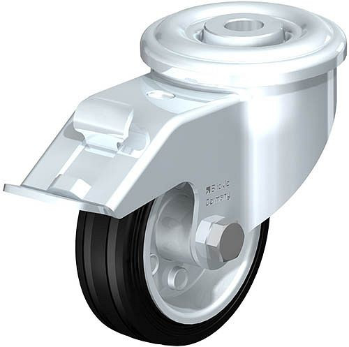 Bedrunka+Hirth roulette pivotante avec frein Ø 80 mm, armoires à tiroirs mobiles T500, 04ST500LF80
