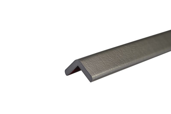 Protection d'angle Knuffi, profil d'avertissement et de protection type H, argent, 1 mètre, PH-100014