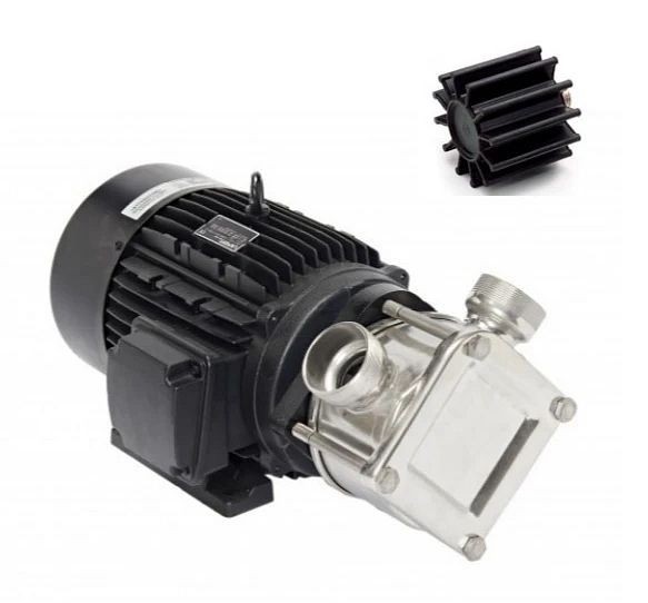 Krenn Umwelttechnik Impellerpumpe MENC G/60, 4.200 l/h, 230V, Flügelzellenpumpe, Komplettmodell selbstsaugend, 77556