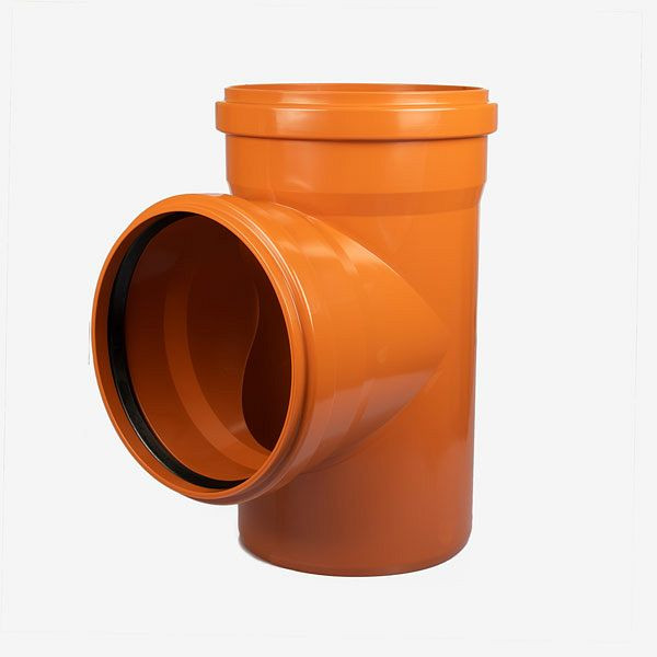 Tube d'arbre HKW avec dérivation à 90°, PVC Ø 250 mm, 9122-25