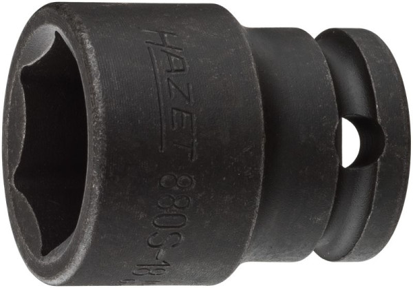 Impact Hazet, douille tournevis machine, 6 pans, carré creux 10 mm, profil traction 6 pans extérieurs, 18 mm, 880S-18