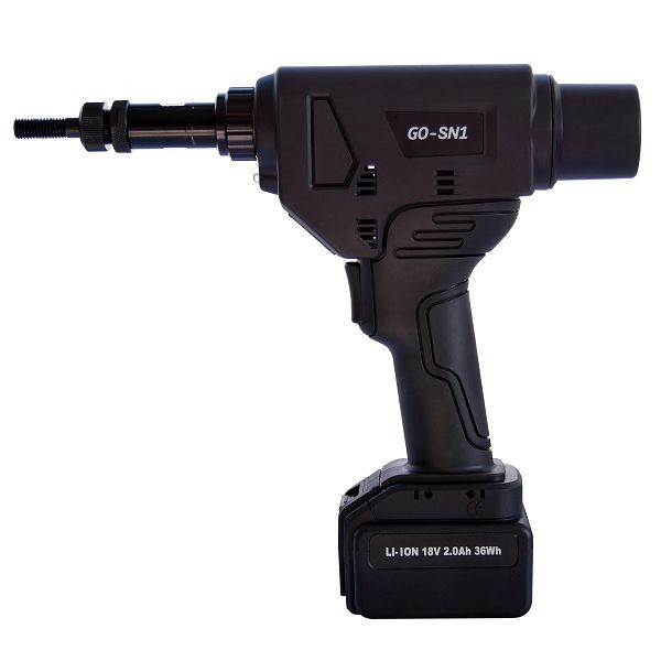 Outil à batterie GOEBEL GO-SN1 pour élargir les écrous à sertir 2xbatterie Li-Ion 2.0Ah 36Wh, chargeur et mallette, 2277050010