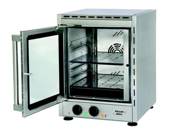 Four à air chaud compact ROLLER GRILL FCV 280 GN 1/2, maximum 270 degrés, minuterie, boîtier en acier inoxydable, FCV280