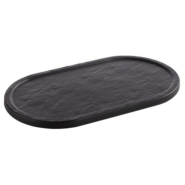 Plateau APS -SLATE-, 28 x 15,5 x 1 cm, mélamine, noir (convient pour APS n° 30336), 85099