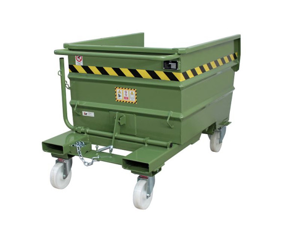 Conteneur basculant LTL polyvalent en acier Sall, 155 x 132 x 121 cm, vert, LT1350V