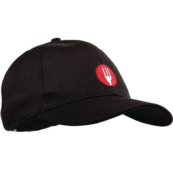 Casquette de baseball Chef Works Cool Vent noir, A976