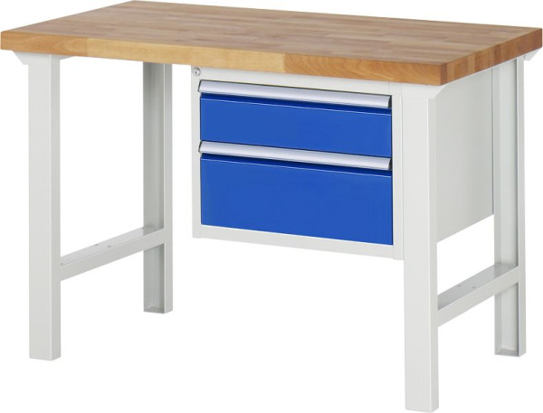 Etabli RAU série 7000 - modèle 7123, L1250 x P700 x H840 mm, base système L1250 x P650 x H800 mm, 03-7123A1-127B4S.11