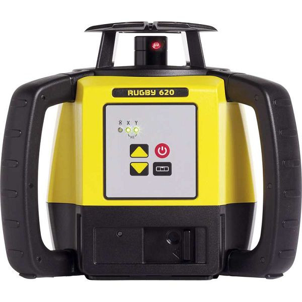 Leica Rugby 620 Laser dans un coffret avec piles alcalines, Rod-Eye 140 Classic avec pince universelle, 6005983