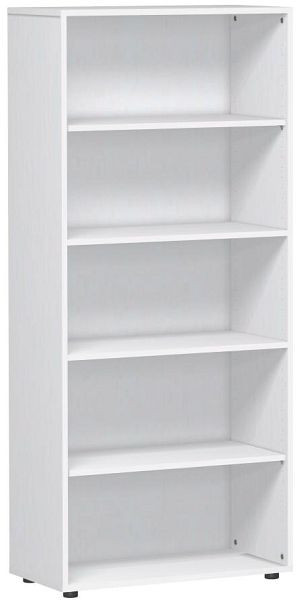 geramöbel étagère avec pieds, 800x400x1808, blanc, S-385001-W
