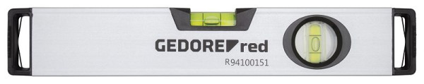 Niveau à bulle rouge GEDORE, longueur 300mm 2x avec niveau mobile, magnétique, 3301424
