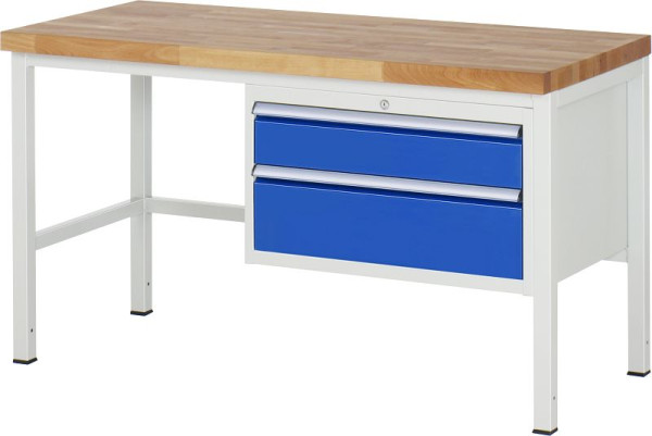 Etabli RAU série 8000 - modèle 8223, L1500 x P700 x H840-1040 mm, base système L1495 x P650 x H800-1000 mm, 03-8223A1-157B4H.11