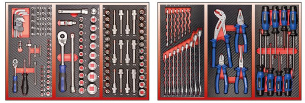 Equipement Projahn pour 2 tiroirs 148 pièces, 5995-002
