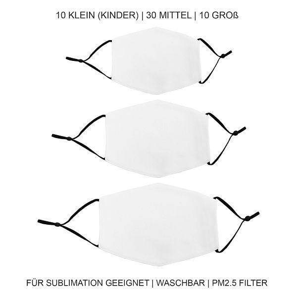 Masques Monster, différentes tailles/paquet de 50, 27694