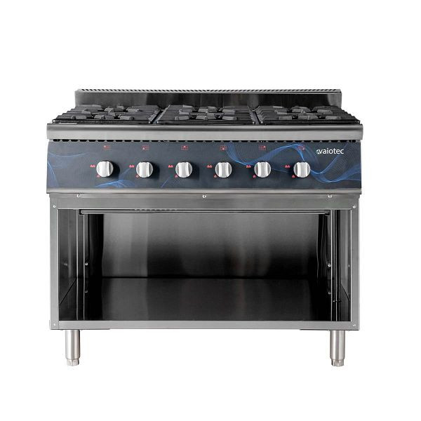 Cuisinière à gaz Vaiotec EASYLINE 700 - 6 feux 43,2 KW - base ouverte, 105x70x85 cm, 11476