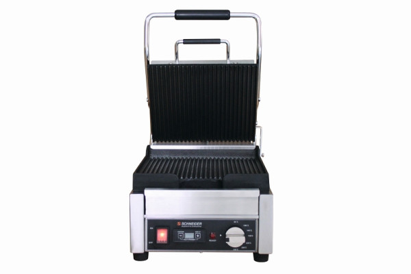 Grill de contact Schneider petit - ondulé / ondulé, surface de grill : 24 x 26 cm, dimensions extérieures : 27x29x47 cm, 150900