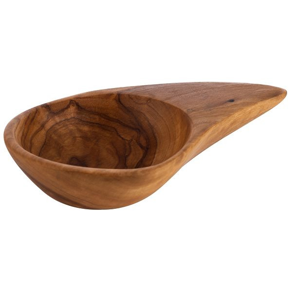 Bol APS, lot de 2 -OLIVE-, 12,5 x 8 x 2,5 cm, bois d'olivier, huilé, 0,05 litre, évidement Ø 6 cm (unique en couleur et grain), 01025