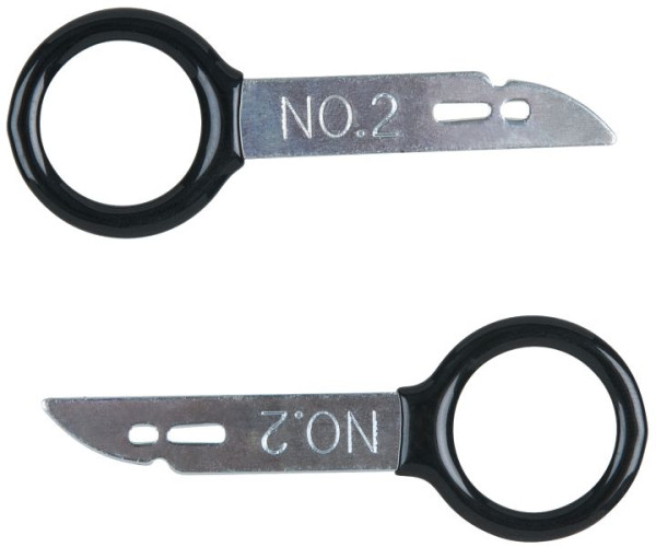 Outil de déverrouillage de l'appareil radio/navigation KS Tools, 2 pièces dont Becker, 500.1374