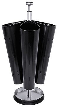 Porte-parapluies Contacto, noir pour 4 parapluies, 1610/731