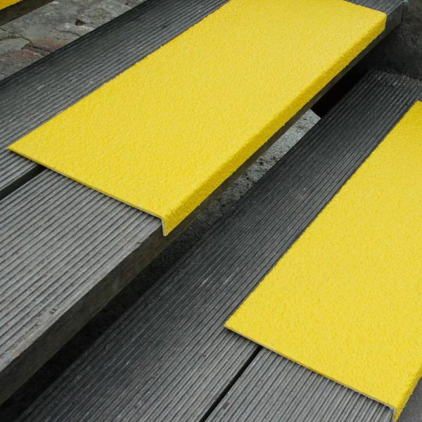 Pantalon de farine profil de bord antidérapant GRP extra fort jaune 230x2500x30mm, GKXG2302500