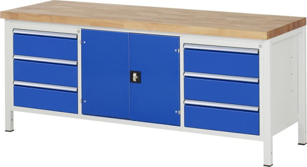 Etabli RAU série 8000 - modèle 8907, L2000 x P700 x H840-1040 mm, 13-8907A2-207B4H.11