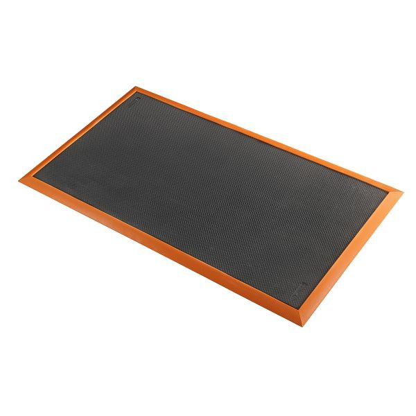 Notrax Sorb Stance tapis de travail ergonomique anti-fatigue 580, noir/orange, 91 cm par 30 cm, 580S0000OB