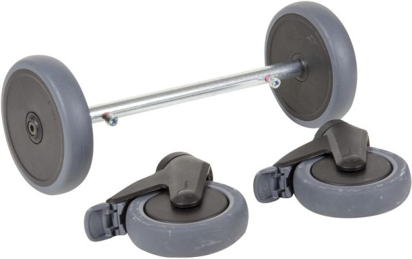 Jeu de roues Hazet, composé de 2 roulettes pivotantes Ø 125 mm et jeu de roues à disque Ø 150 mm pour 166 C, 162C-0119