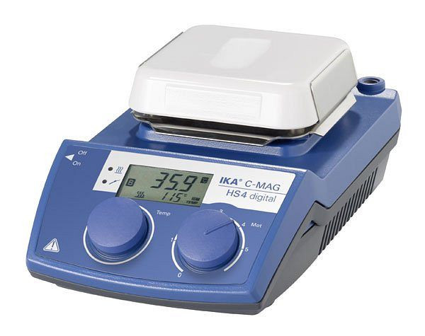 Agitateur magnétique IKA avec chauffage, plaque céramique, C-MAG HS 4 numérique, 0004240200